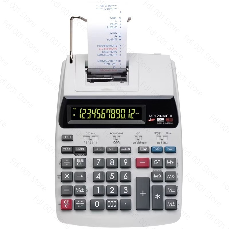 Commercial Printing Calculator - Calcolatrice con Stampante MP120-MG per Hotel,