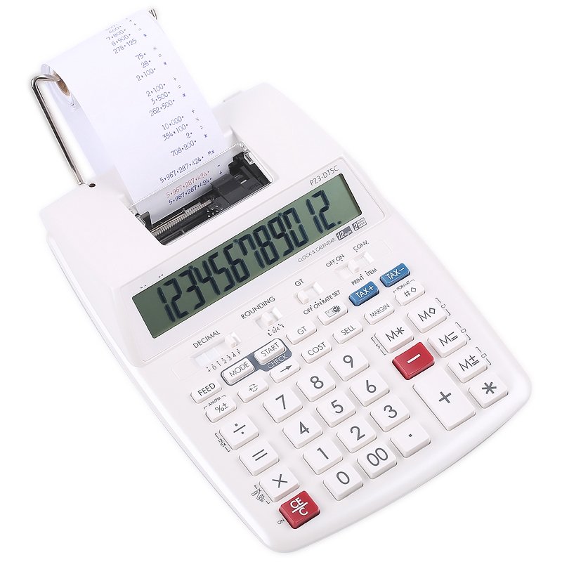 Commercial Printing Calculator - Batteria per computer o alimentazione CA