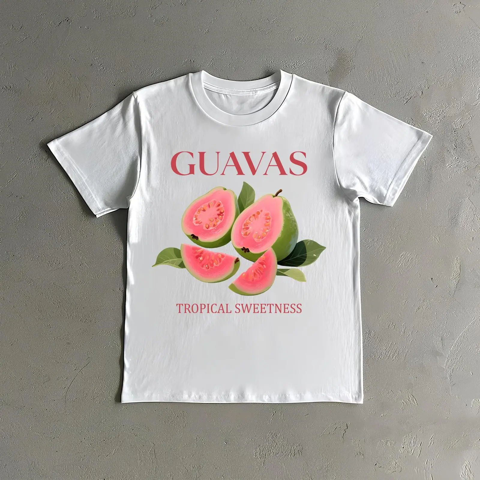 Commercial Printing And Graphics - T-shirt vintage Guavas in cotone morbido,